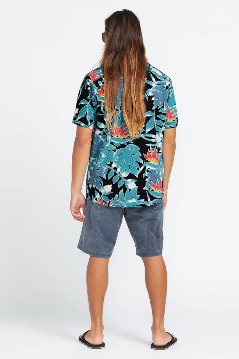 Leaf Pit Floral Short Sleeve Shirt