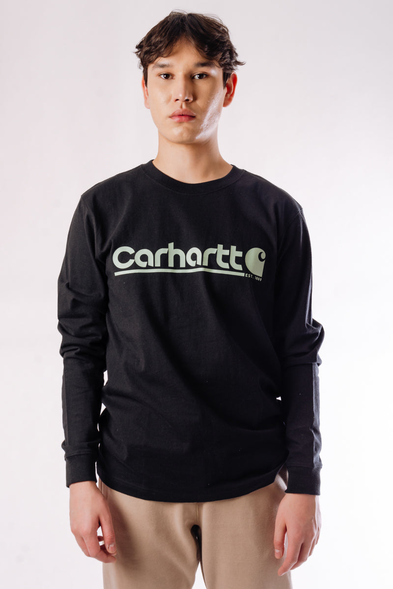 Logo Graphic Heavyweight Long Sleeve - BLK