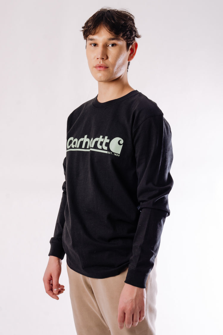 Logo Graphic Heavyweight Long Sleeve - BLK