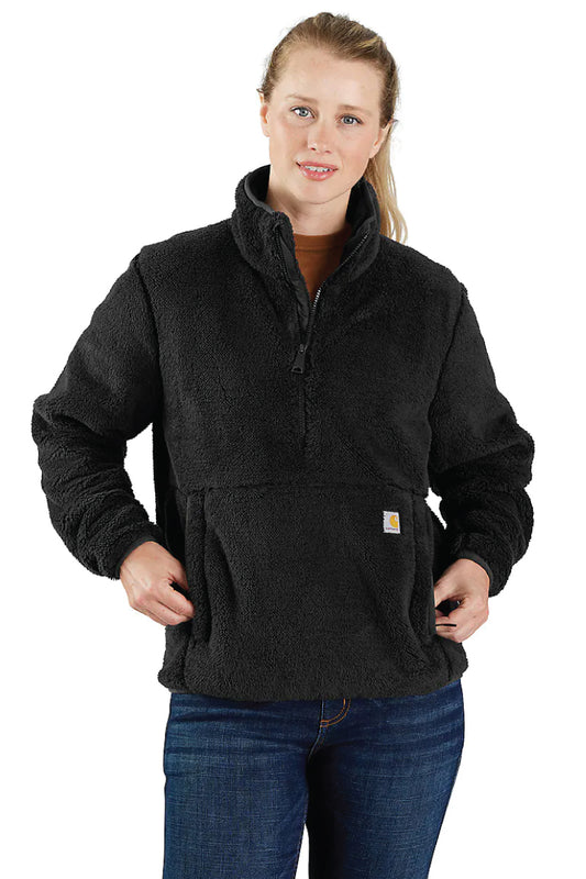 Loose Fit Fleece Pullover - BLK