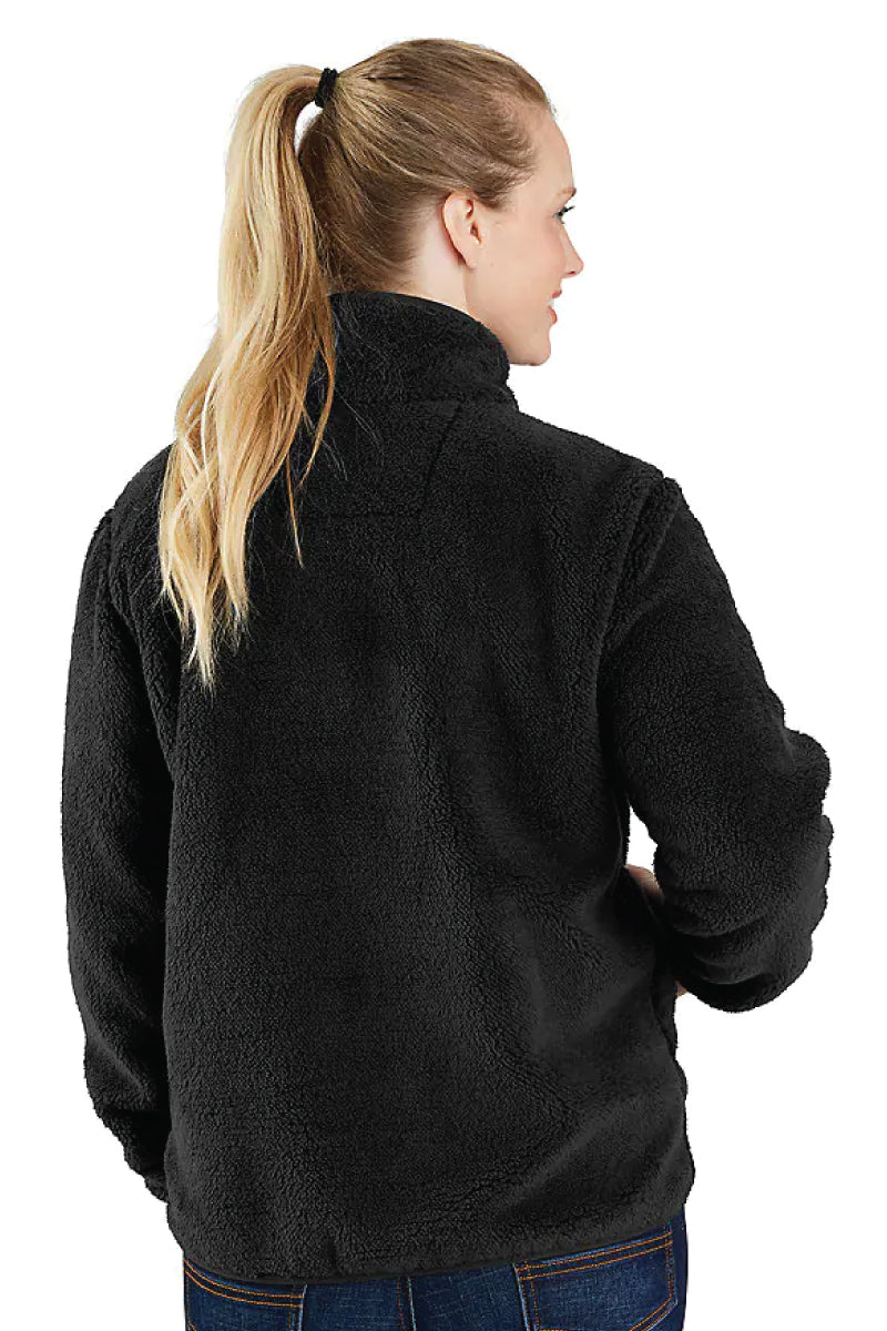 Loose Fit Fleece Pullover - BLK