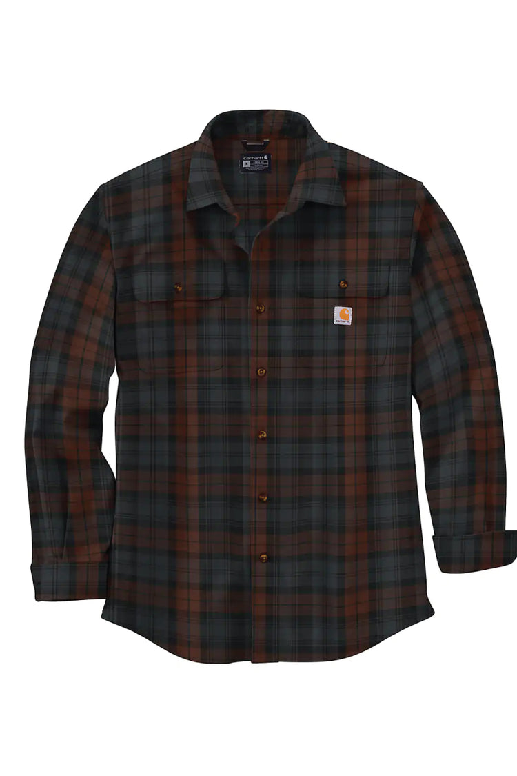 Loose Fit Heavyweight Flannel Shirt - MOC