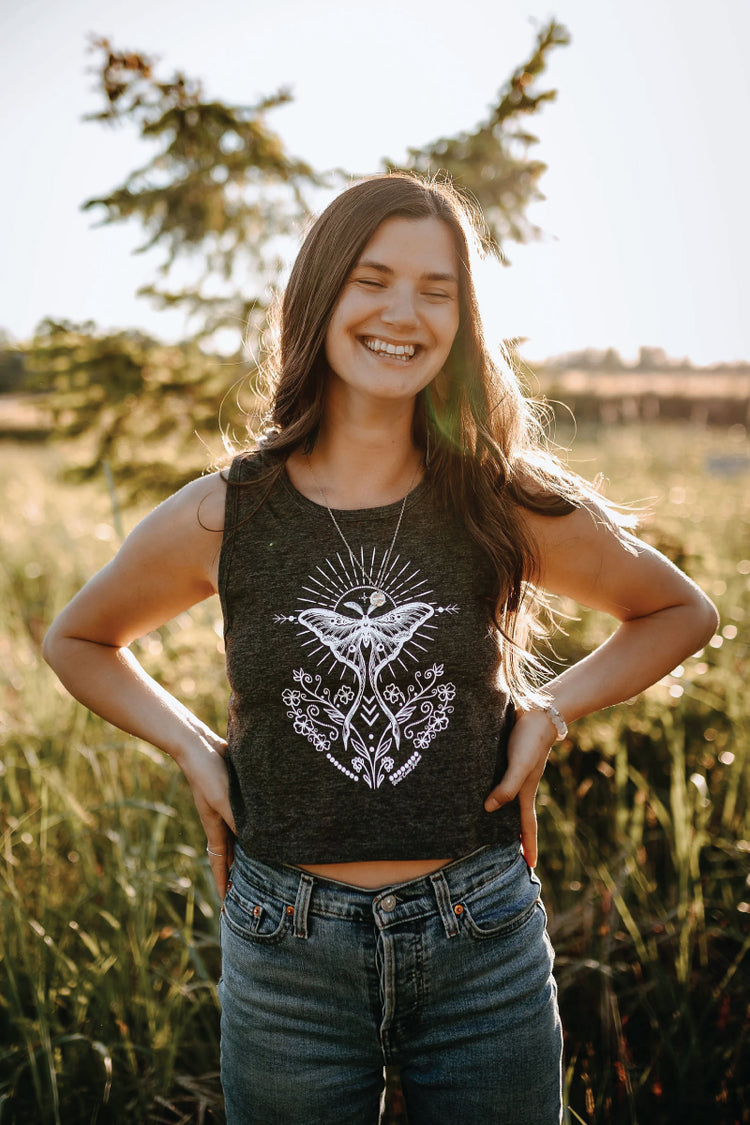 Luna Folk Art Crop Tank - CHR