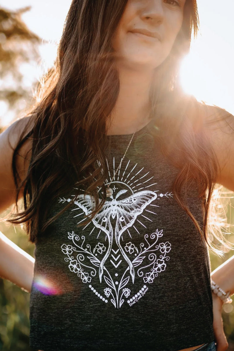 Luna Folk Art Crop Tank