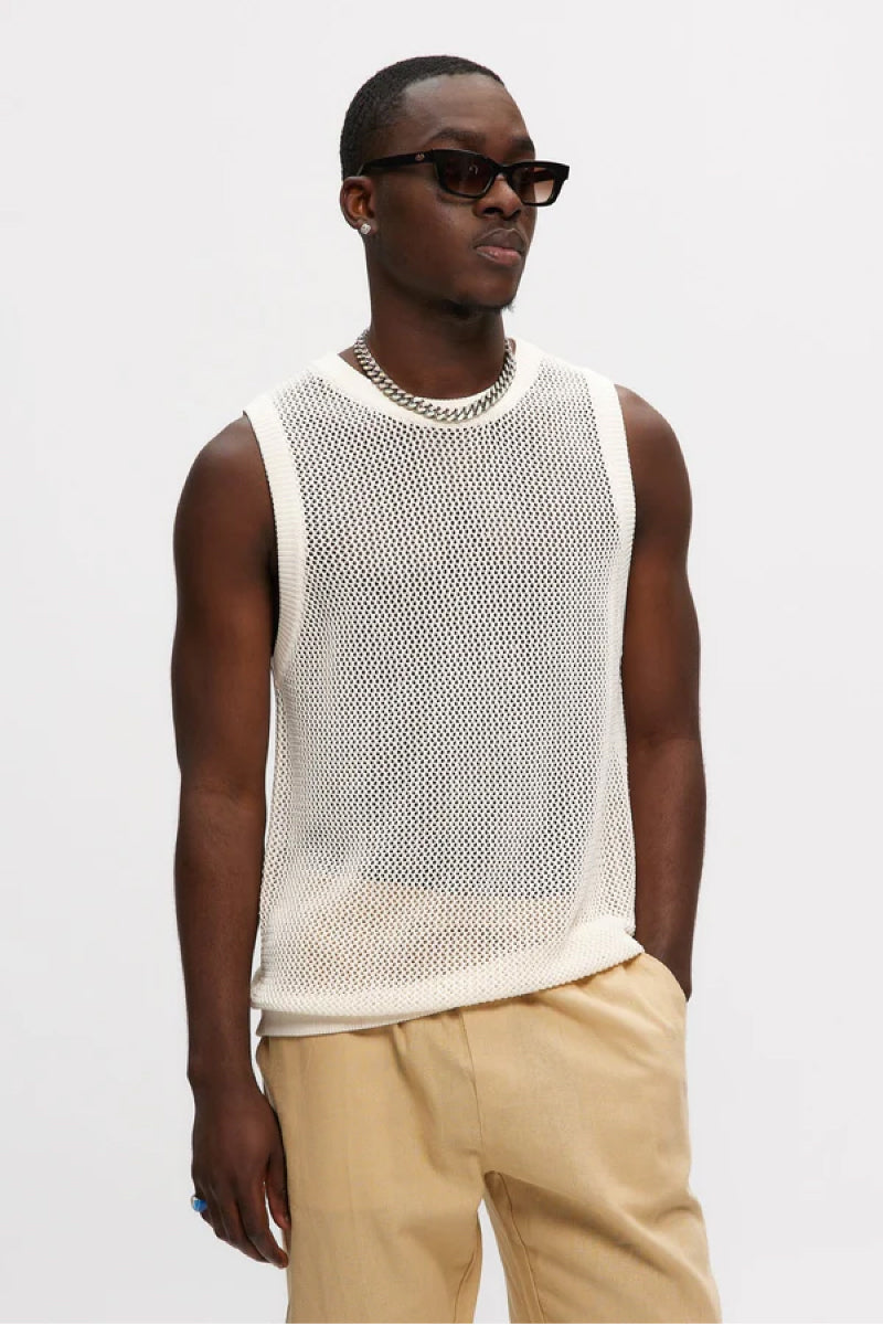 Mesh Knitted Tank Top