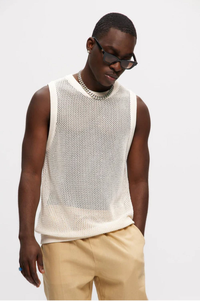 Mesh Knitted Tank Top