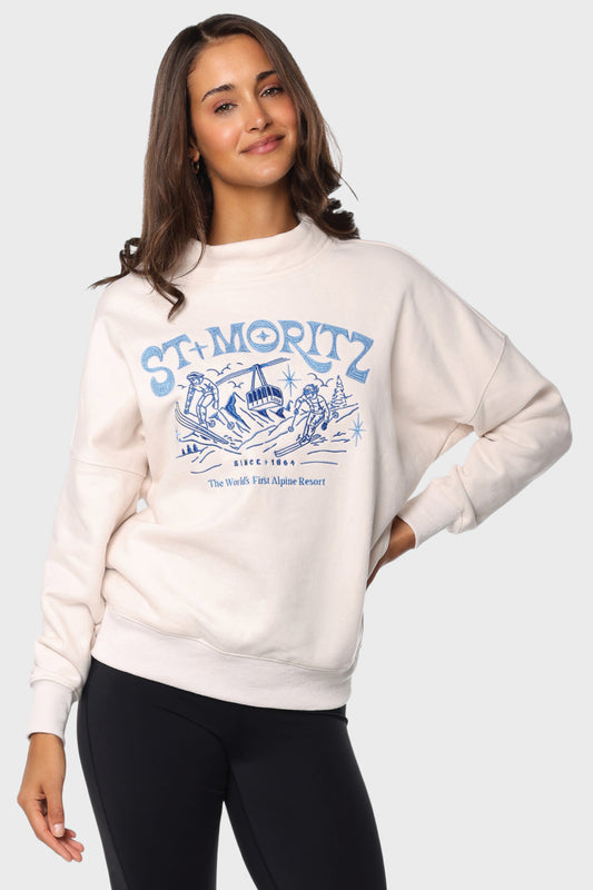 Moritz Funnel Neck Sweatshirt - CRM