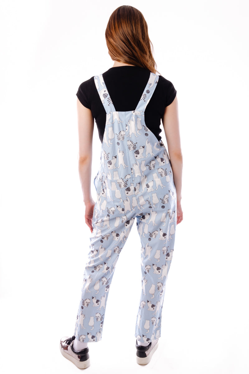 Multi Cats Overalls - BLU