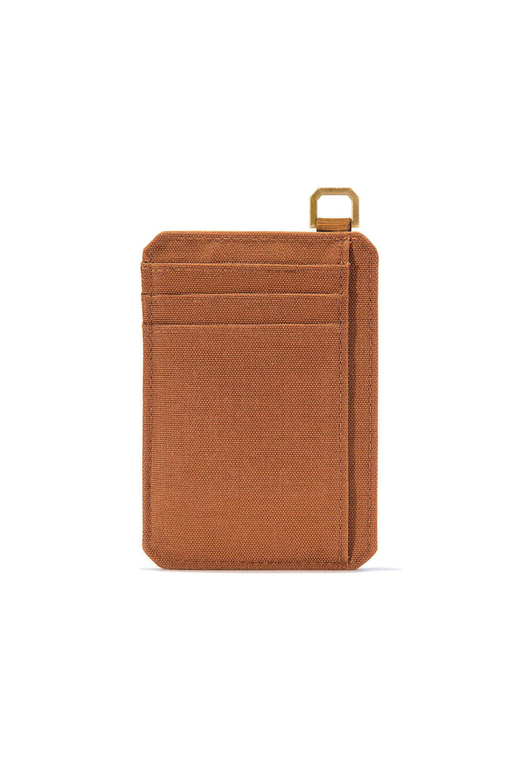 Nylon Duck Front Pocket Wallet - BRN