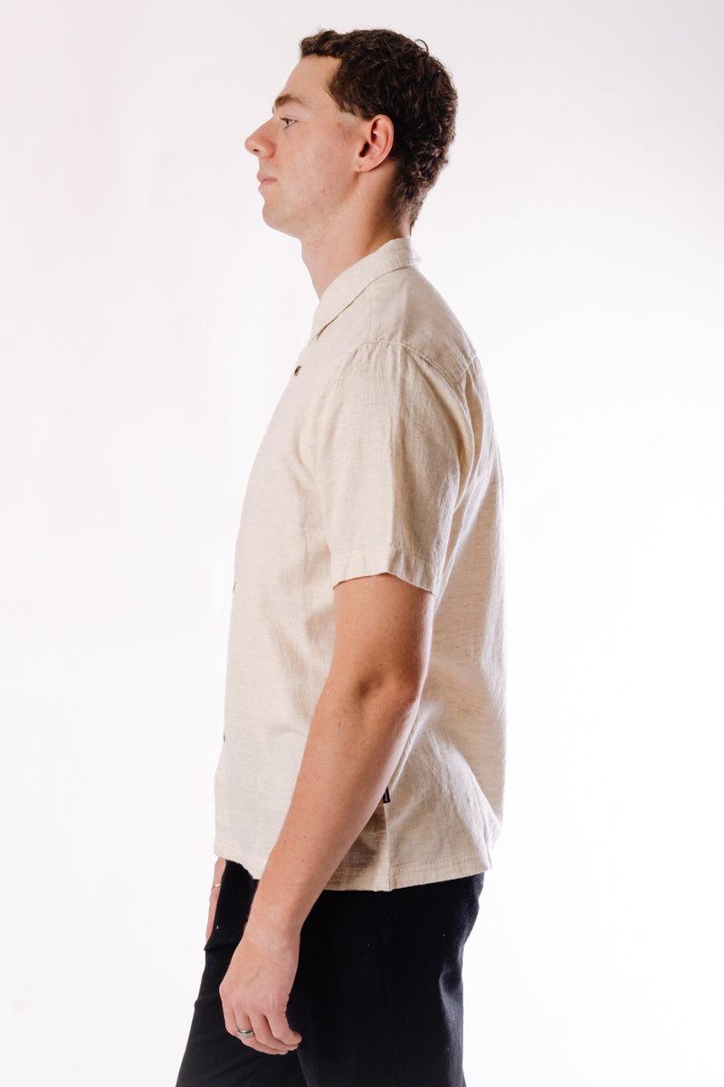 Ocean Breeze Linen Shirt - TAN