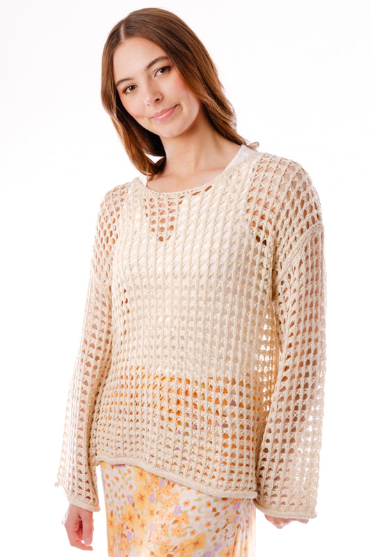 Crochet Sweater - NAT