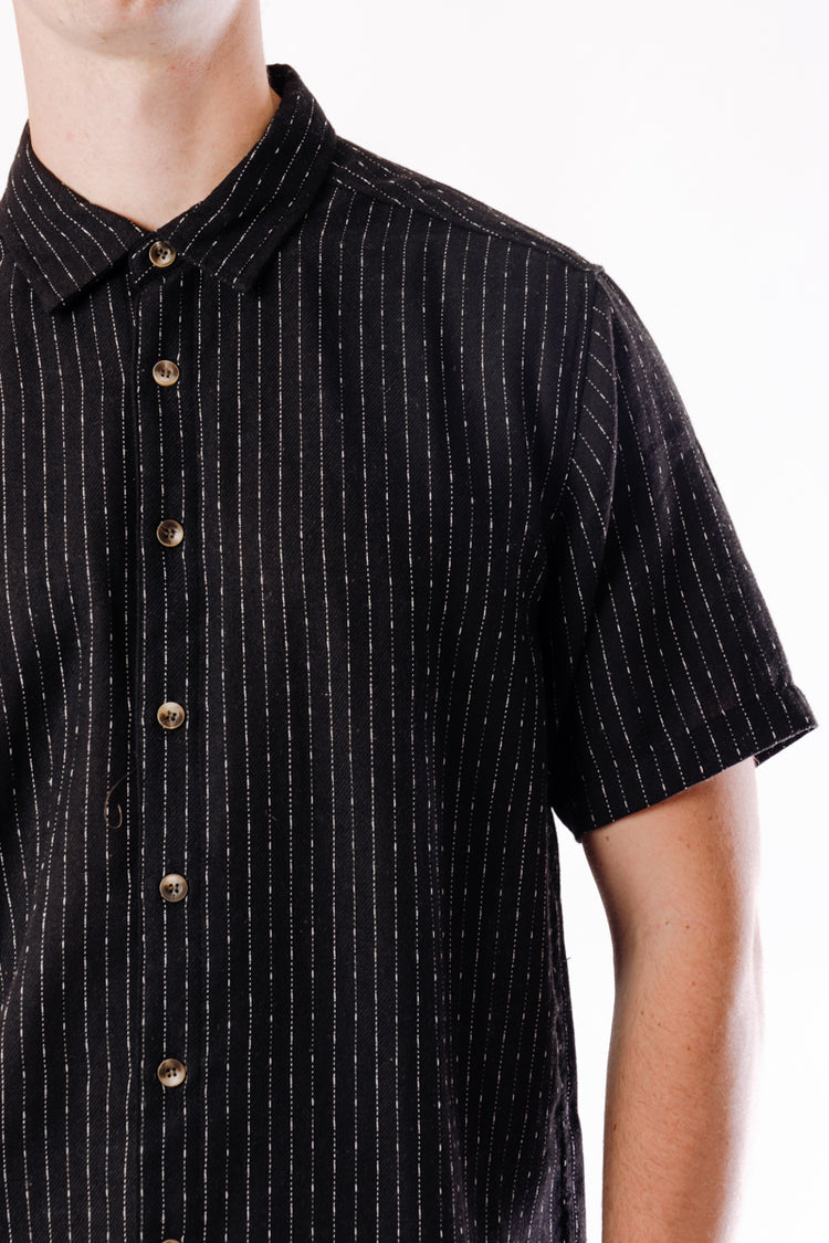 Pacific Linen Shirt - BLK