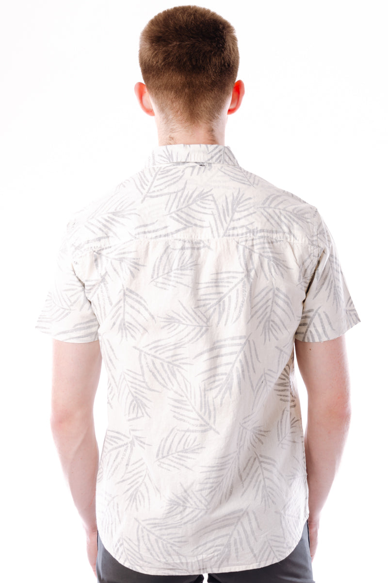 Palm Print Short Sleeve Shirt