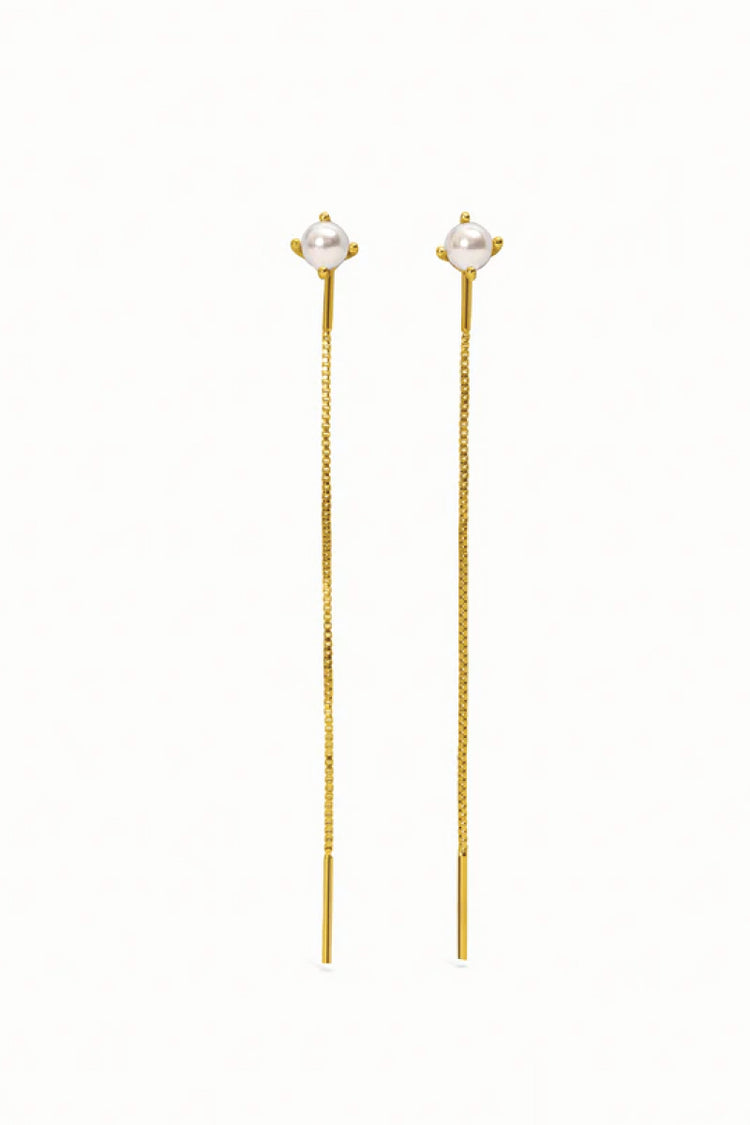 Pearl Threader Earrings - PRL