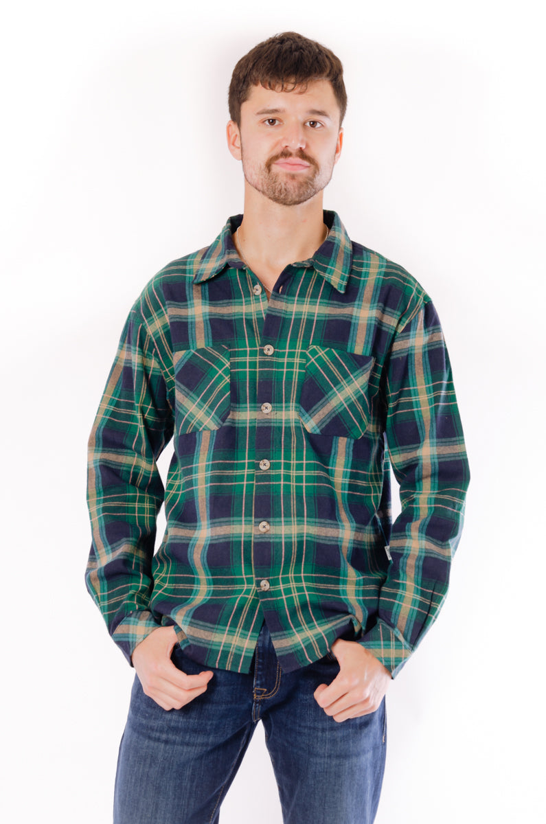 ISLAND HAZE Buffalo Plaid Flannel Shirt