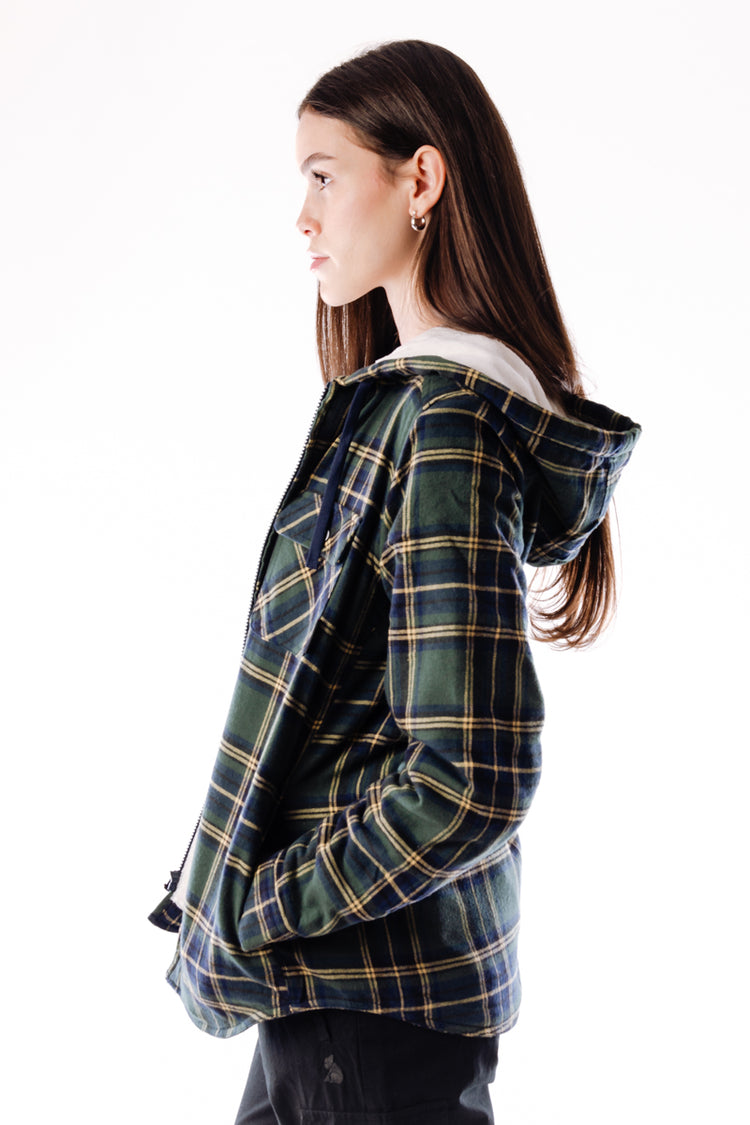 Plush Pile-Lined Flannel Shacket - GNG