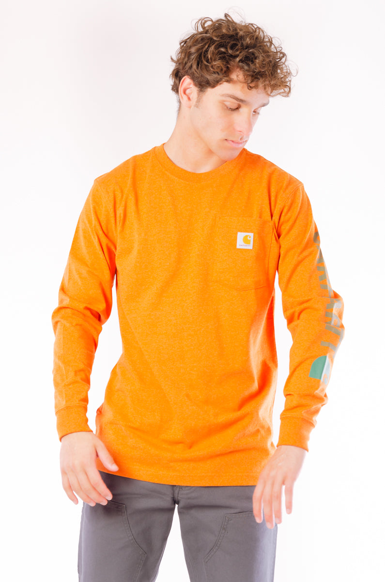 Pocket Outline Logo Long Sleeve