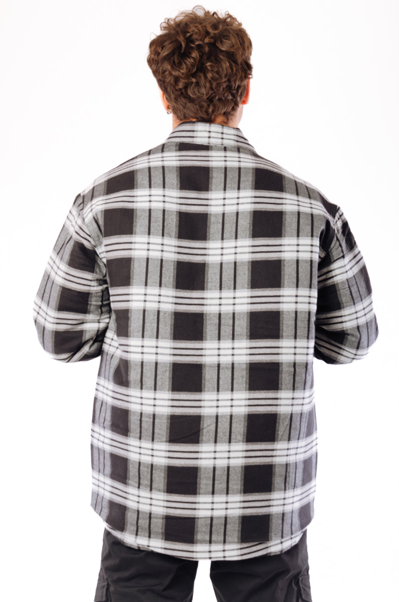 Quilt Lined Flannel Shirt Jacket