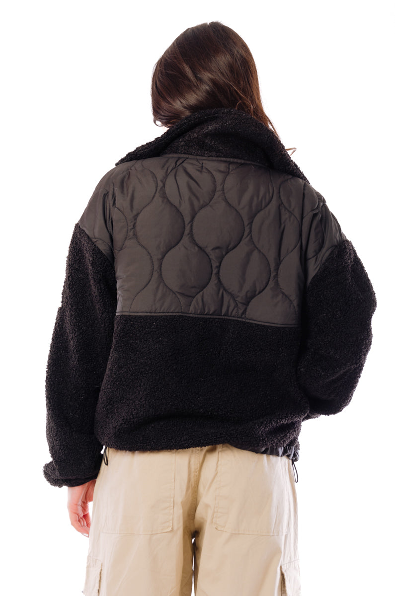 Quilted Sherpa Jacket