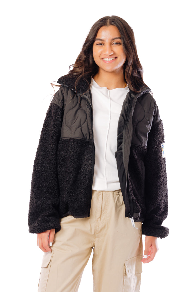 Quilted Sherpa Jacket