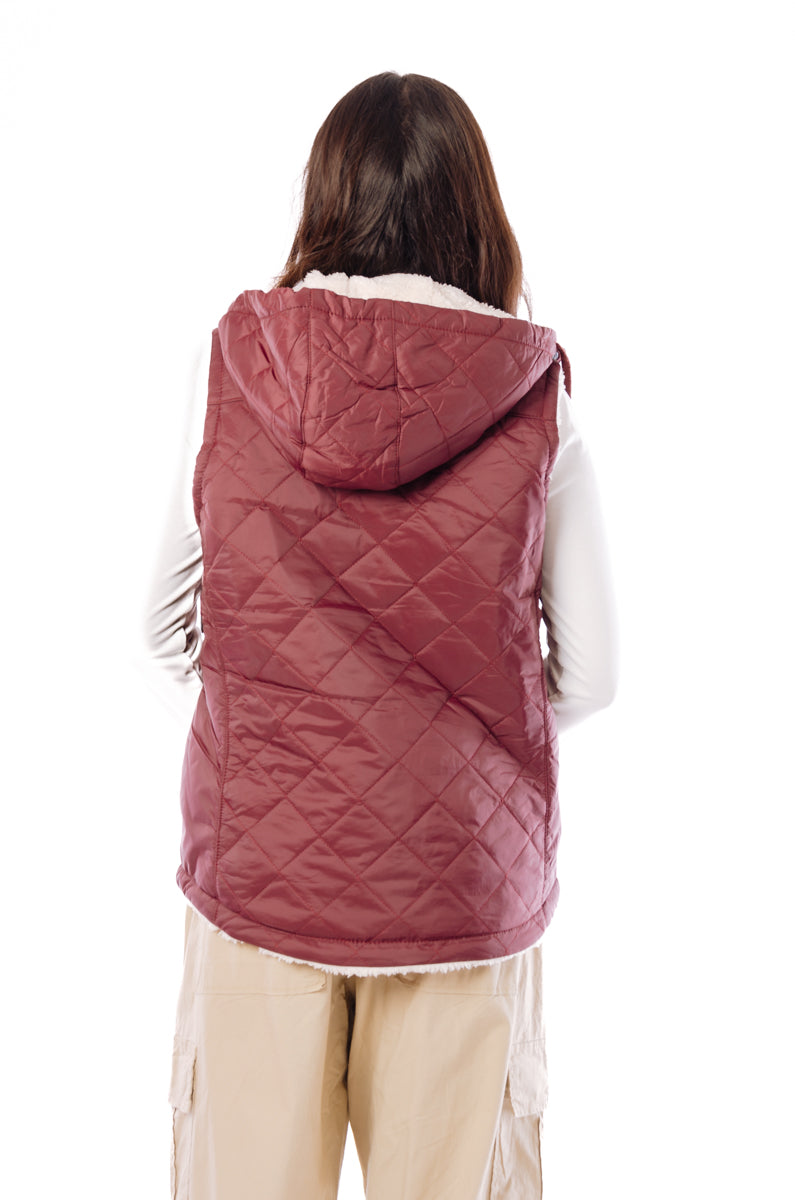 Quilted Sherpa Lined Vest