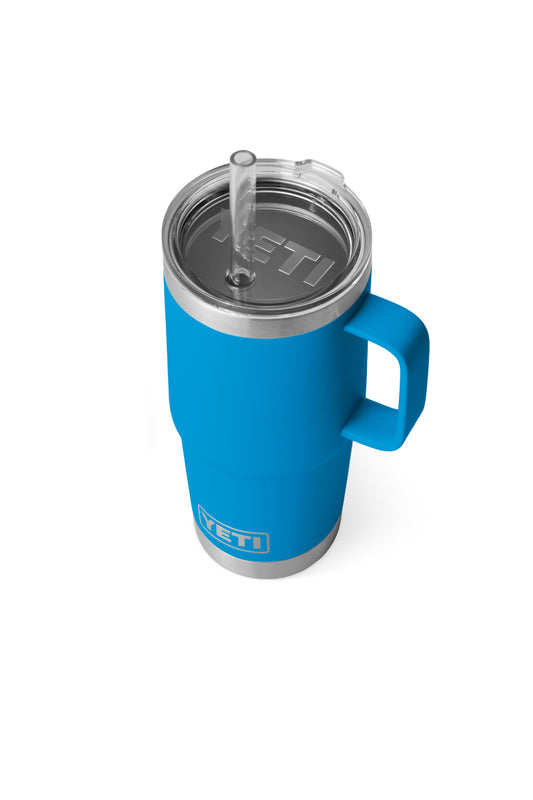 Rambler 25 oz Straw Mug - Big Wave Blue - BWB