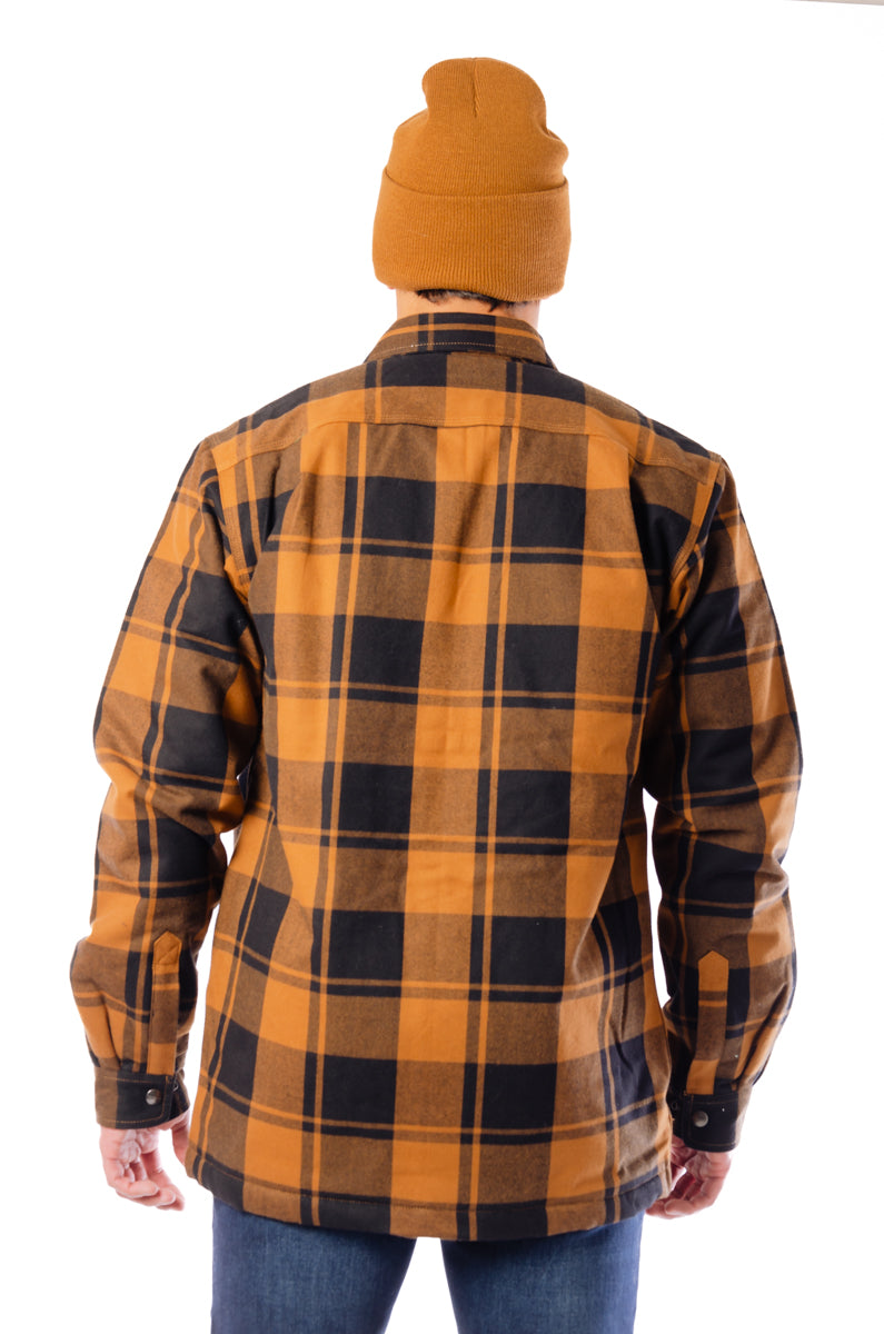 Relaxed Flannel Sherpa Jacket