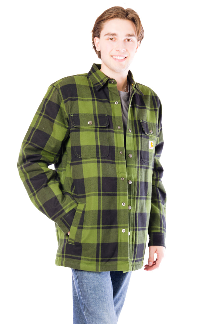 Relaxed Flannel Sherpa Jacket - CHV