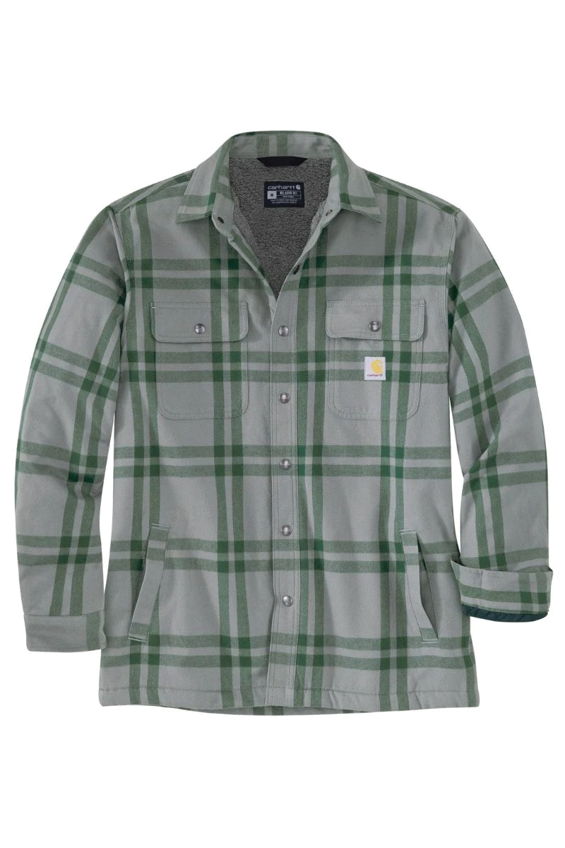 Relaxed Sherpa Lined Flannel - ASH