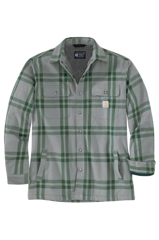 Relaxed Sherpa Lined Flannel - ASH