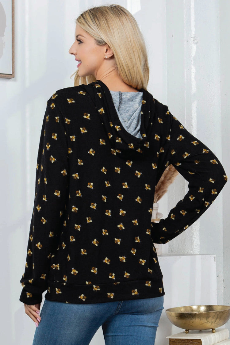 Retro Bee Hoodie - BLK