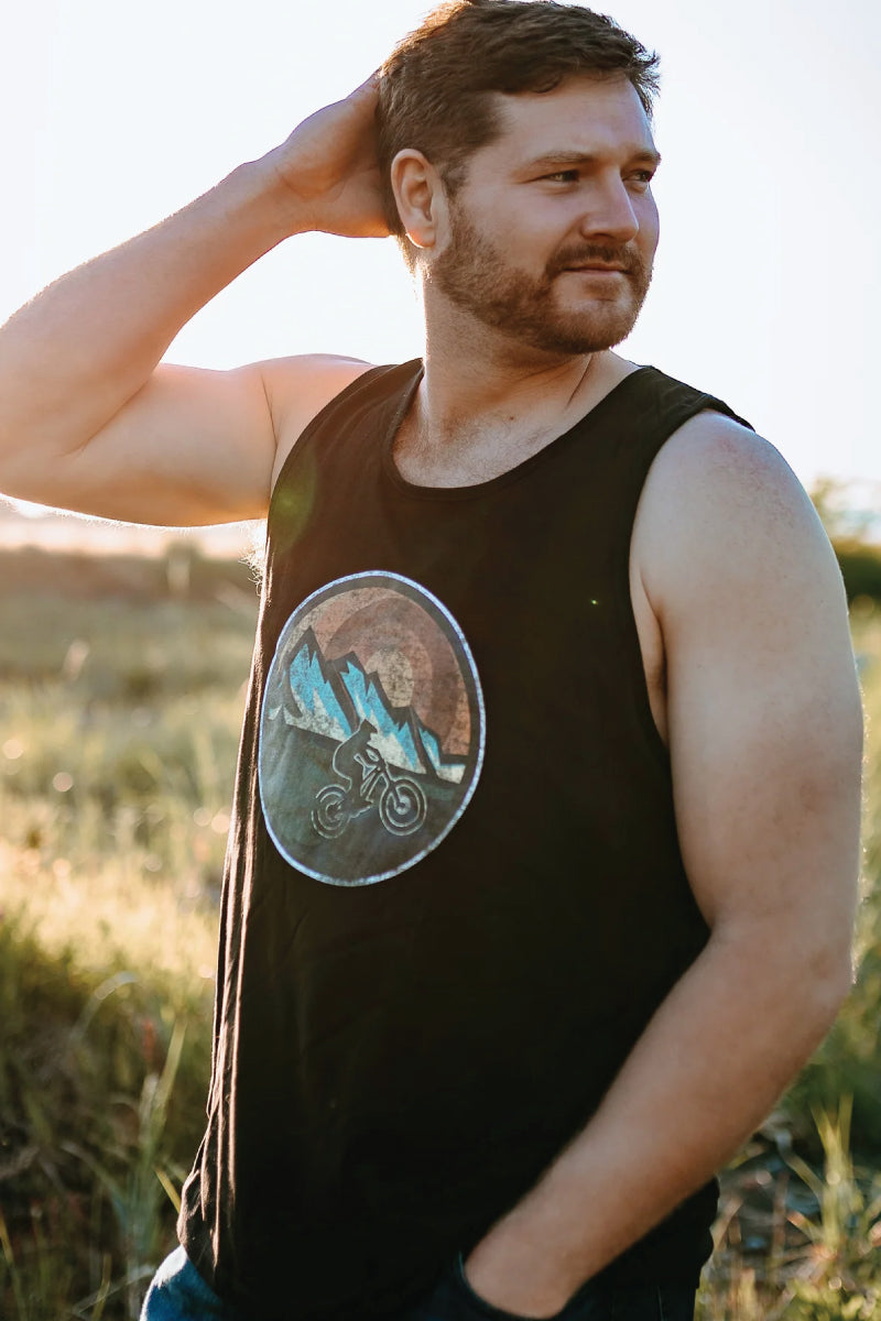 Retro Mountain Biker Tank