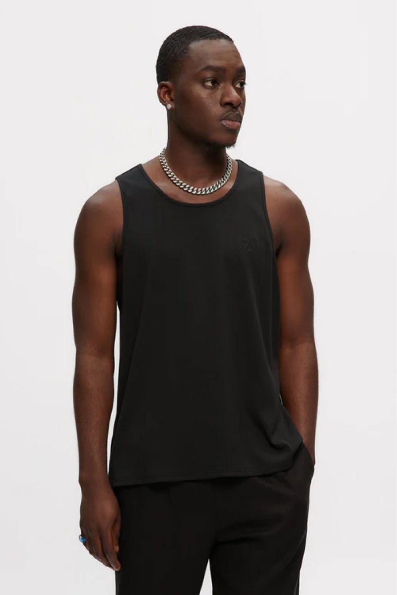 Ribbed Tank - BLK