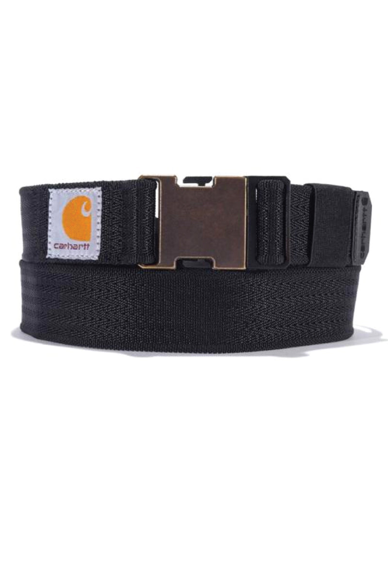 Rugged Flex Nylon Webbing Belt - BLK