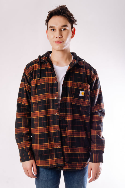 Rugged Relaxed Flannel Shacket - BLK