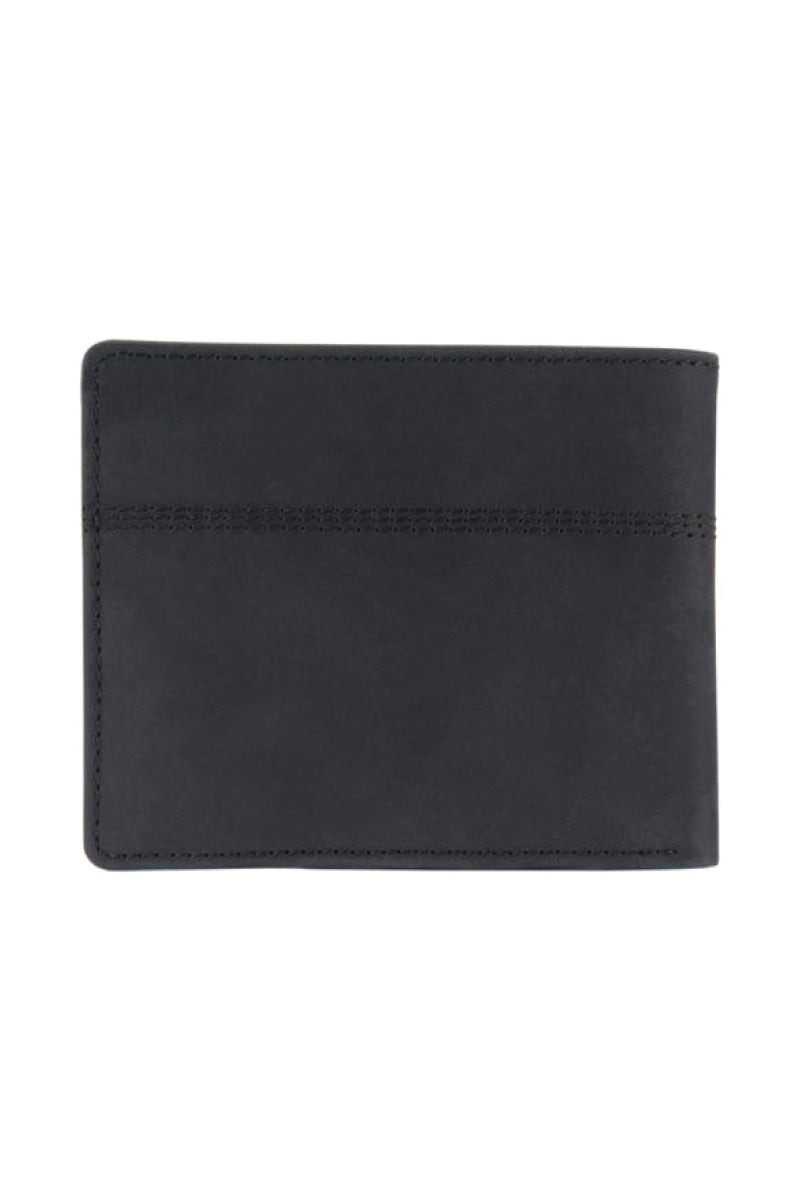 Saddle Leather Bifold Wallet - BLK