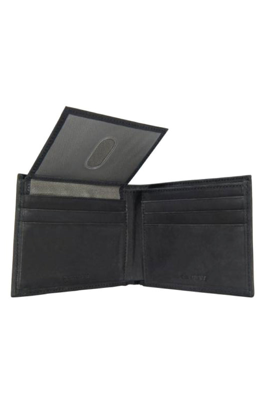 Saddle Leather Bifold Wallet - BLK