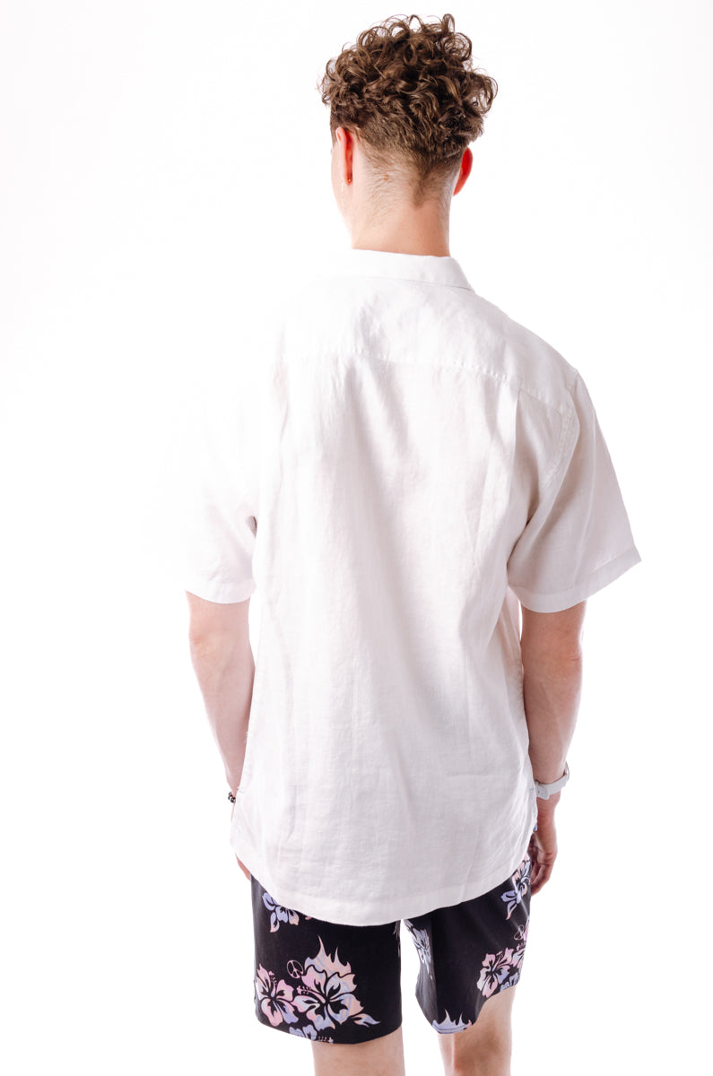 Sea Glass Linen Camp Shirt