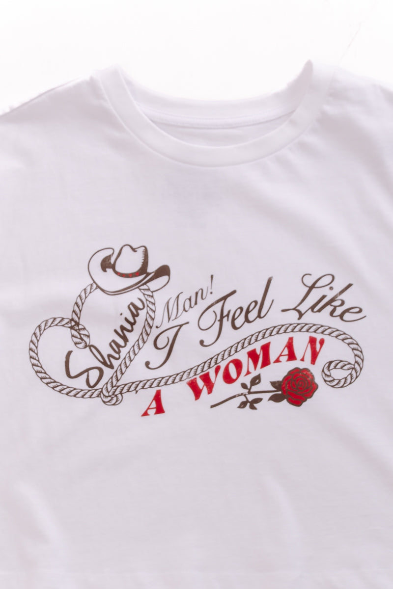 Shania - Feel Like A Woman Crop Tee