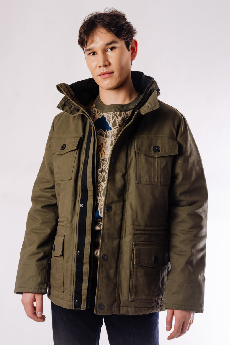 Sherpa Lined Cargo Jacket - OLV