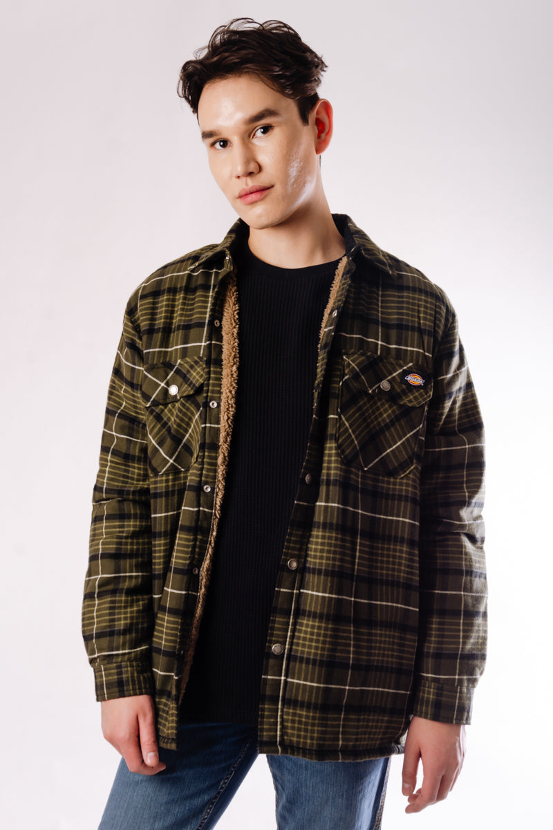 Sherpa Lined Flannel Jacket