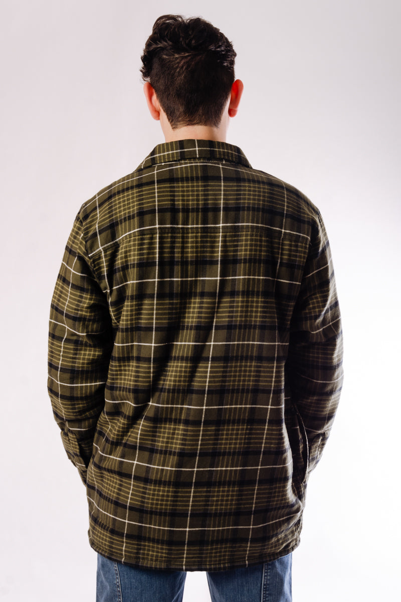 Sherpa Lined Flannel Jacket