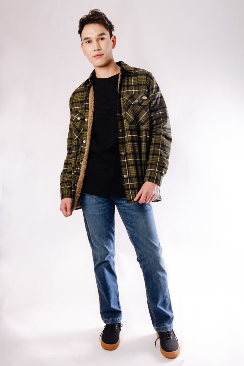 Sherpa Lined Flannel Jacket