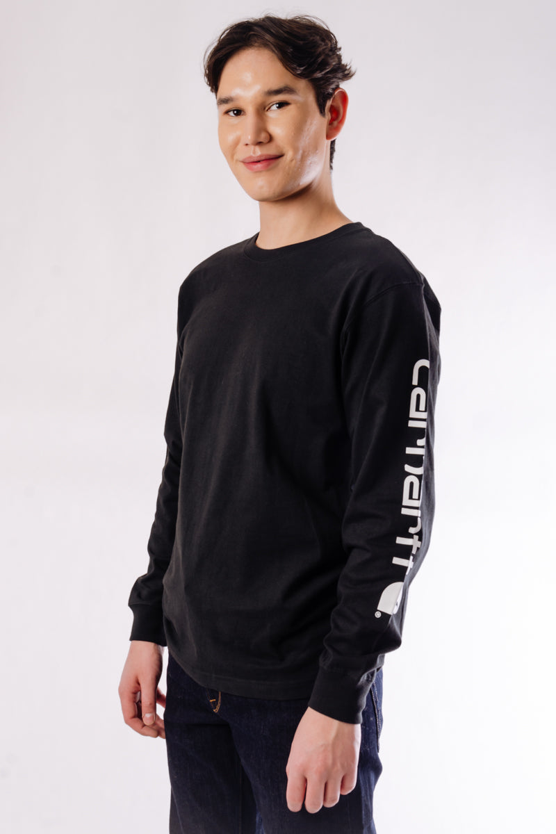 Signature Logo Long Sleeve - BLK