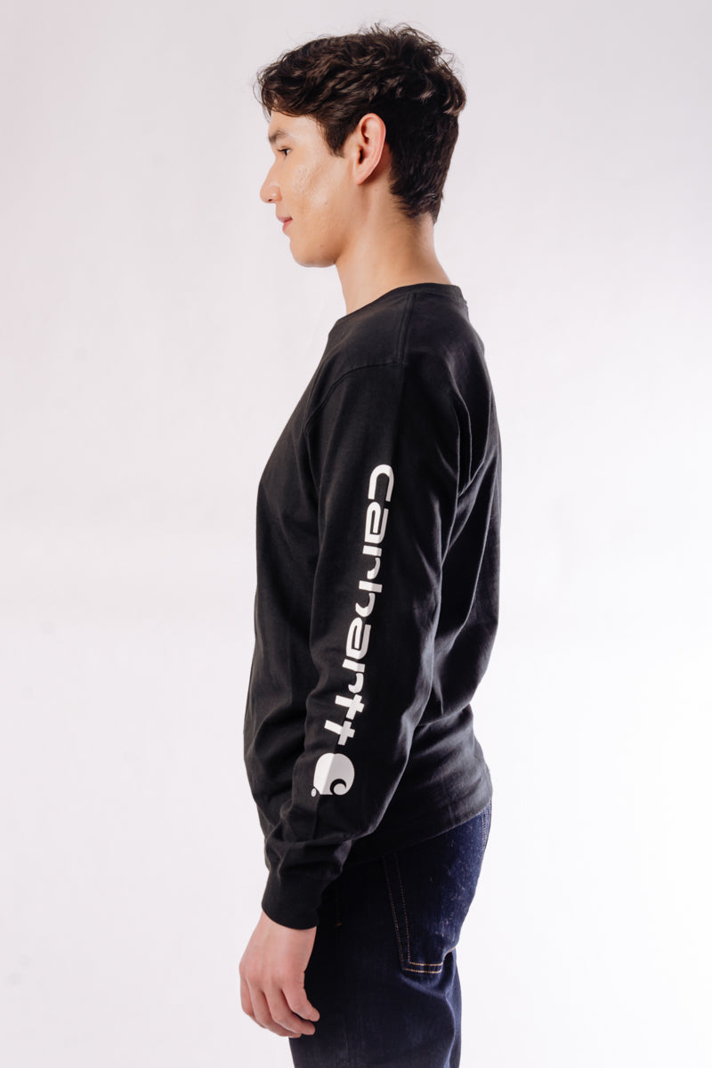 Signature Logo Long Sleeve - BLK