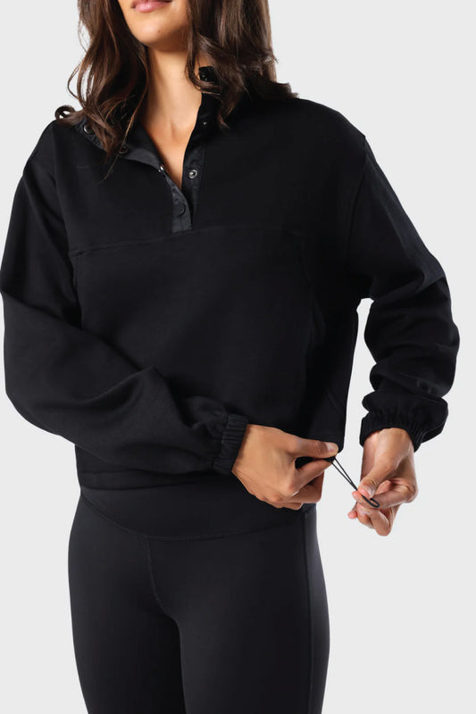 Snap Pullover - BLK