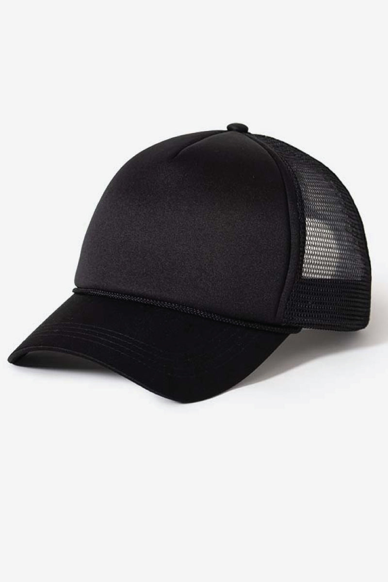 Solid Trucker Hat - BLK