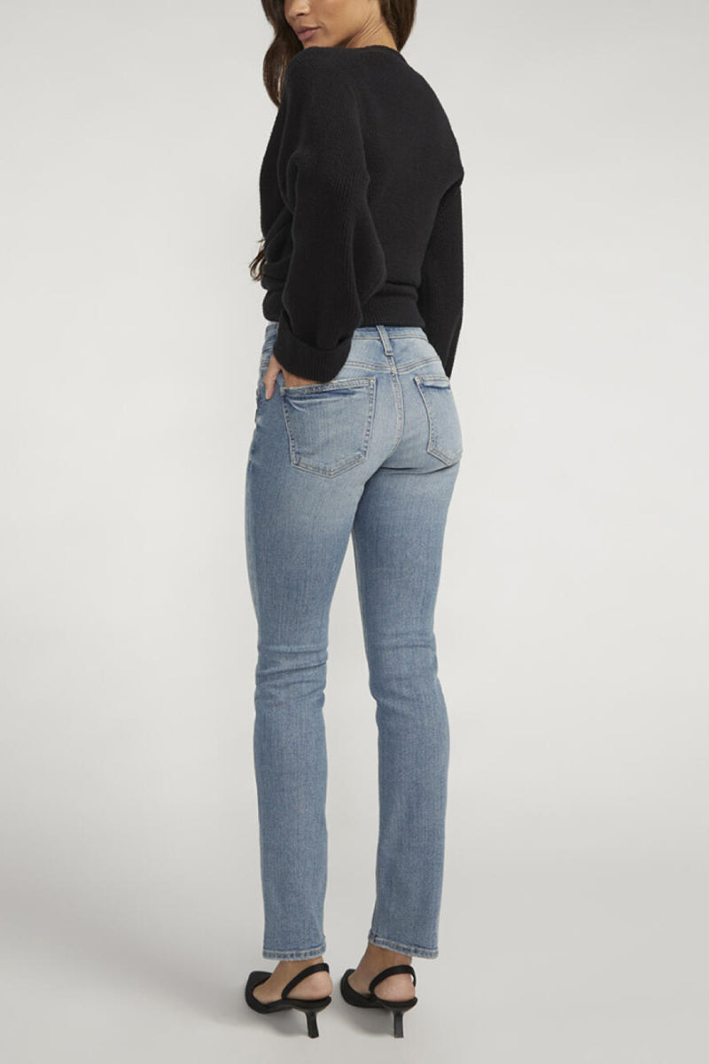 Suki Mid Rise Straight Leg Jeans
