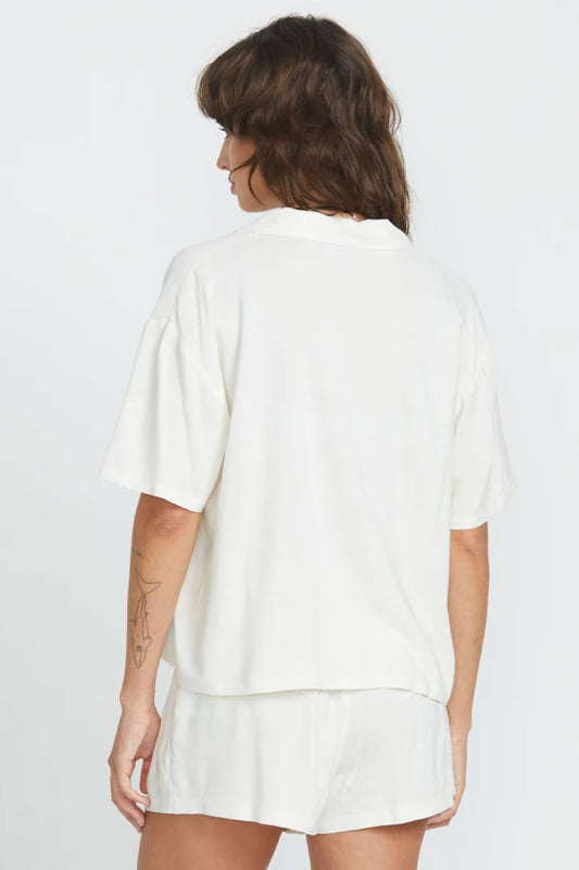 Sun Stunner Short Sleeve Shirt - Bone