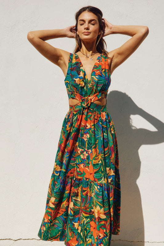 Sunny Serenity Midi Dress - TRP